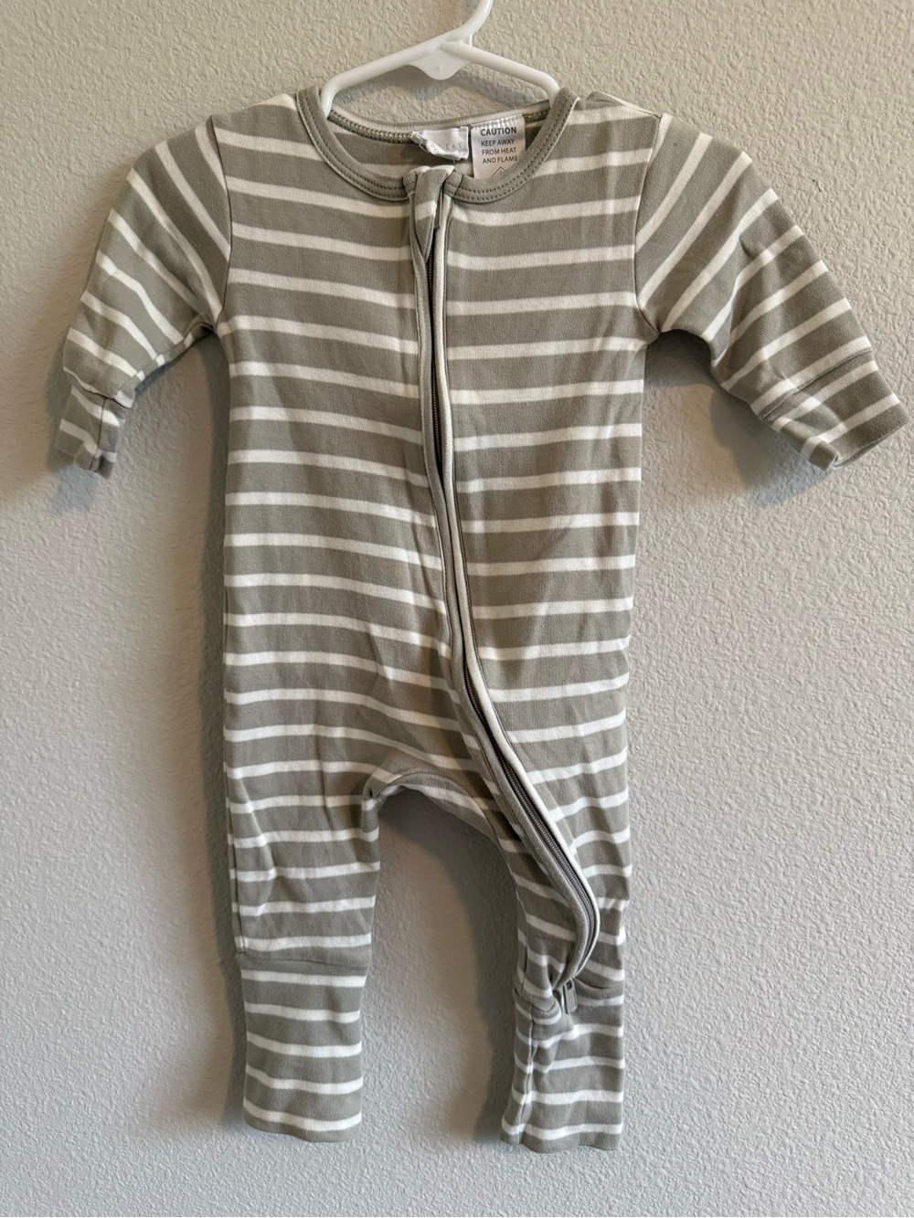 Jamie Kay Pima Cotton Zip Onepiece Marley Stripe - 0-3Months